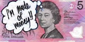 An Artist Makes Hilarious Caricatures Of Queen of England On Australian Dollar -8