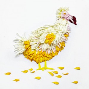 Beautiful Multicolored Birds Made From Hundreds Of Flower Petals-8