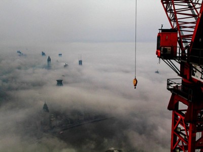 The Beauty Of Shanghai Revealed From A Crane At Height Of 600 Meters-1