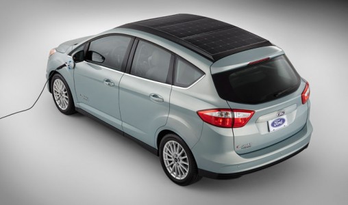 C-Max Energi Solar: Ford's New Electric Hybrid Concept Car Recharged By Solar Panels-1