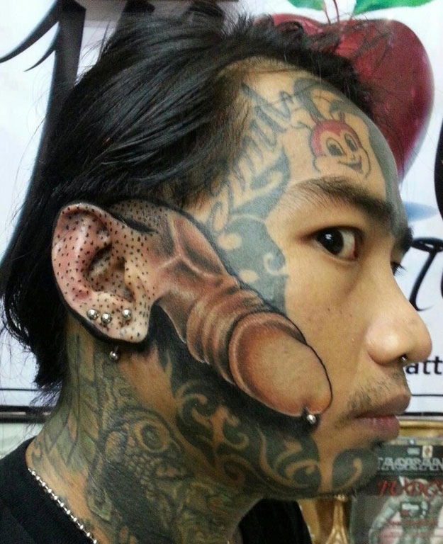20 Crazy Tattoos That These People Would Regret Immediately (Photo Gallery)