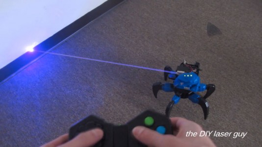 A Hobbyists Make A Drone Bot By Fitting A Robot With Death Ray Laser-4