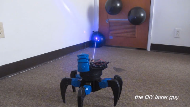 A Hobbyists Make A Drone Bot By Fitting A Robot With Death Ray Laser-8