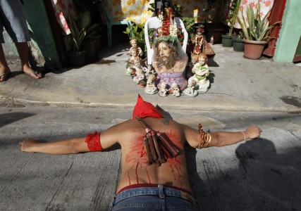 Self Flagellation Christians Philippines-Good Friday