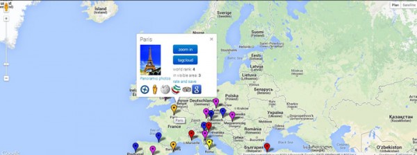 Sightmap: Use Google's Interactive MAP To Discover World's Most Photographed Places -2