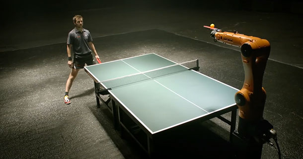 A German Table Tennis Champion Timo Boll Will Face A Robot In A Match-1