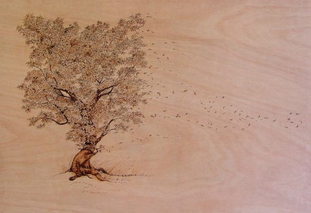 PYROGRAPHY: Impressive Portraits Of Nature Realized By The Careful Burning Of Wood -