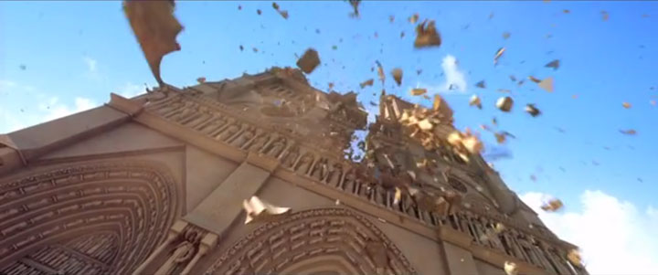 Douce Menace: An Animated Film In Which A Giant Feather Destroys Paris (Video)