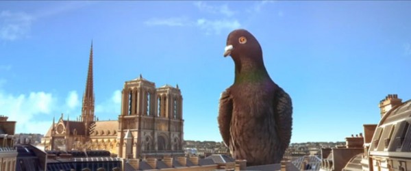 Douce Menace: An Animated Film In Which City Of Paris Is Destroyed By A Giant Pigeon-8
