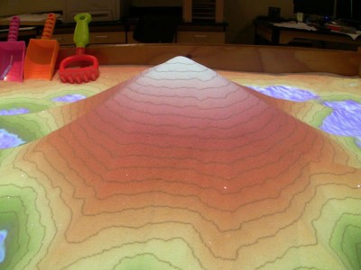 Augmented Reality Transforms A Sandbox Into Landscapes of Rivers And Volcanic Eruptions (Video)-2