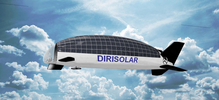 DIRISOLAR: A Futuristic Solar Powered Airship For The Family (Video)