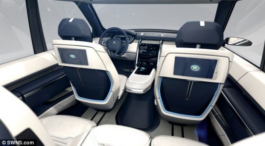 Seats of New Range Rover Concept car