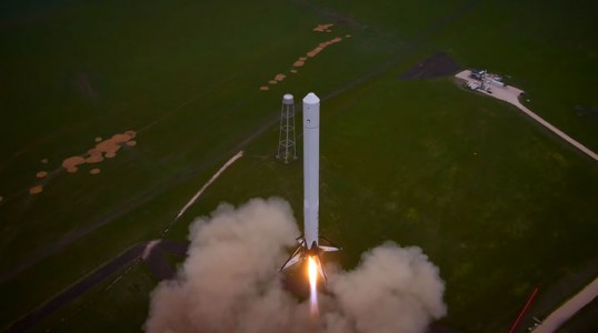 Watch The Spectacular Takeoff And Landing Of A Rocket As Filmed By A Drone (Video)-2