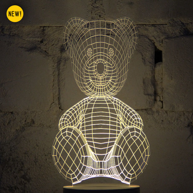 BULBING: A Flat LED Lamp That Gives ILLUSION Of 3D Shapes-7