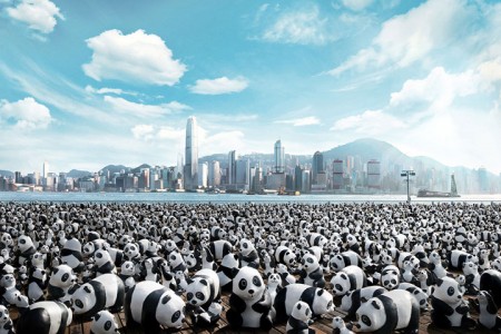 1600 Paper Mache Pandas Invade The City Of Hong Kong-
