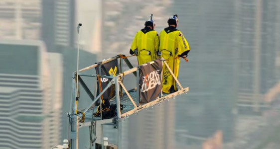 Two French Make World Record By Jumping From World's Highest Tower (Video)-3