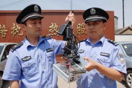 Police caught cheating equipment