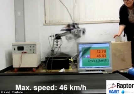 Robo-raptor can beat the world's fastest man