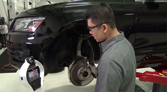 Audi Testing A Robotic Assistant For Automobile Mechanics-
