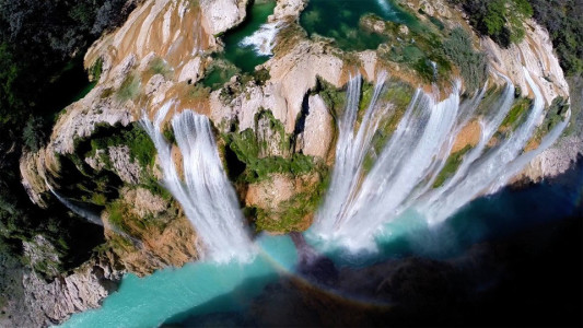 Tamil Falls in the state of San Luis Potosi, Mexico-