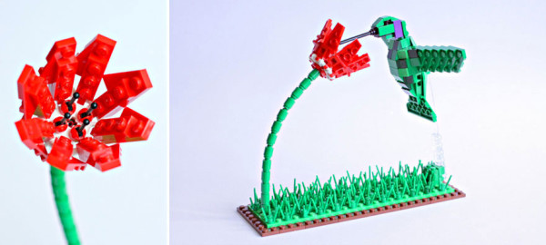 Amazing Bird Models Made Using Simple LEGO Bricks-