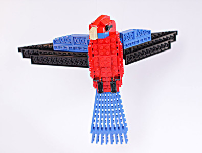 Amazing Bird Models Made Using Simple LEGO Bricks-17