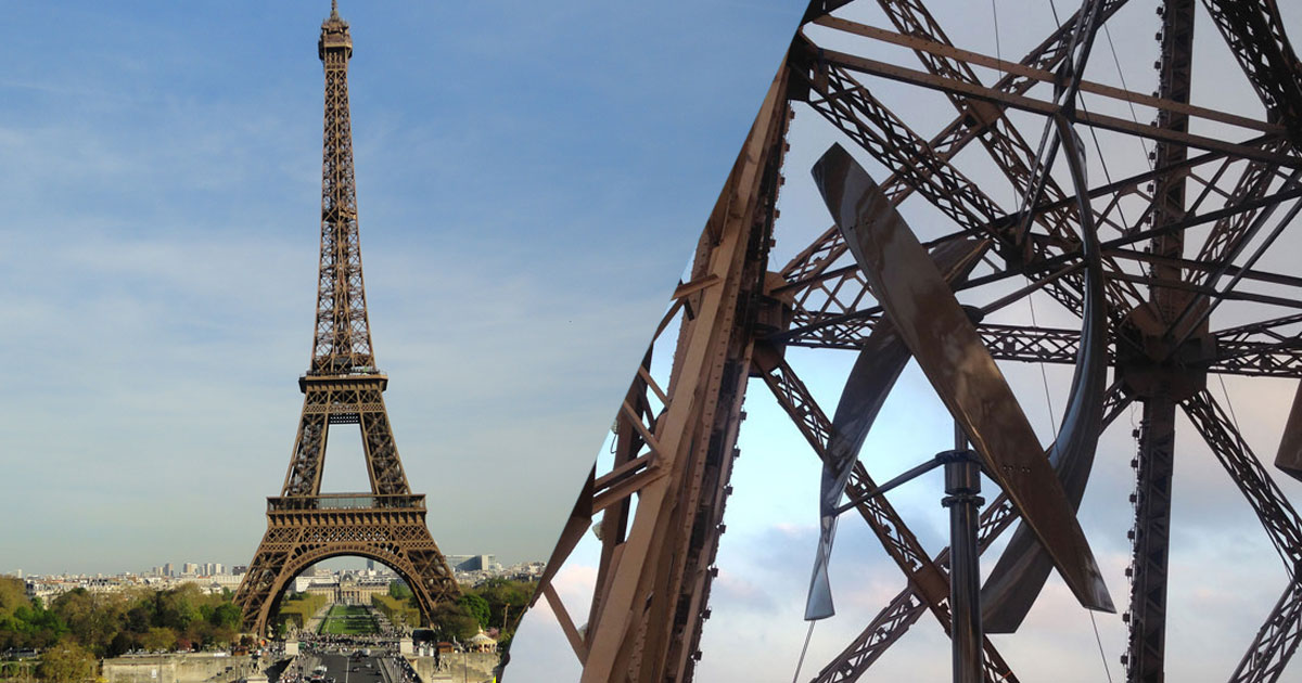Two Hidden Wind Turbines Will Power First Floor Of Eiffel Tower