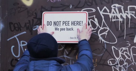 Germans Fight Urination At Public Places In An Unusual Way-2