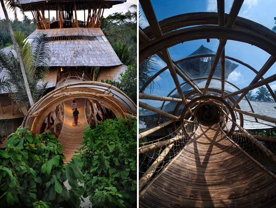 Sustainable Magic Houses In Bali, Built Using Bamboo