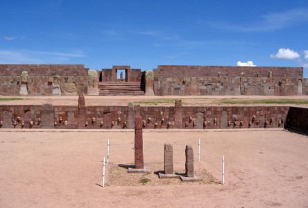 A buried pyramid in the Tiwanaku site in Bolivia