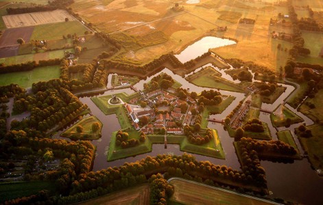 Fortified village of Bourtange, Netherlands-21 Most Beautiful Places Photographed By Drones Where Overflight Is Illegal Today-1