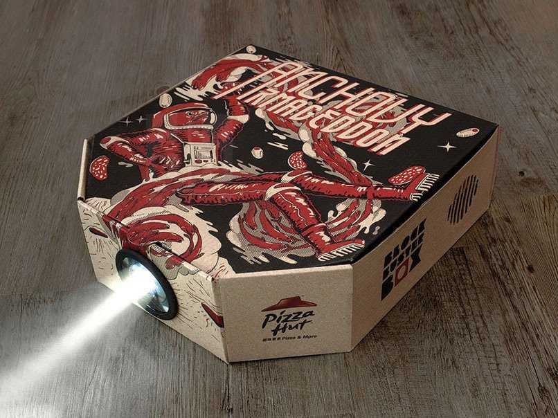Make A Real Movie Projector From Pizza Hut’s New Box
