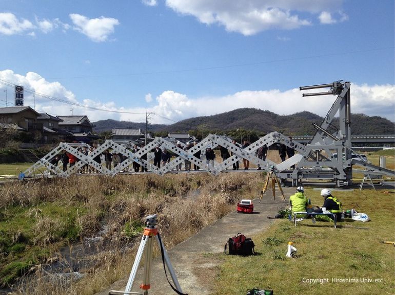 Origami-Inspired Bridge Can Be Setup In Record Time In Disaster Areas