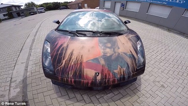 A Lamborghini That Changes Color Like Chameleon With Changing Temperature - Lamborghini Color Changing Paint With Remote