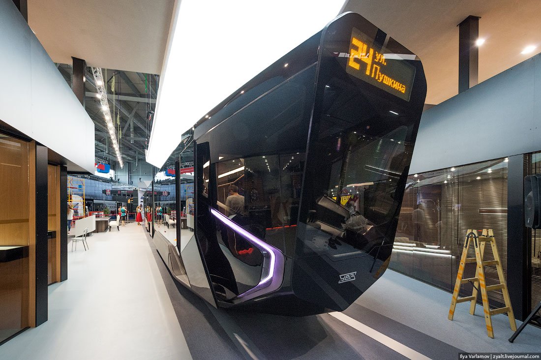 Russian One: The New High-Tech And Luxurious Russian Tram In Photos