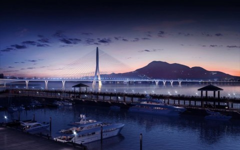 World's Largest Asymmetrical Single Tower Suspension Bridge To Be made In Taipei, Taiwan-7