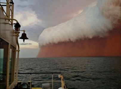 A dust storm in Australia in 2013