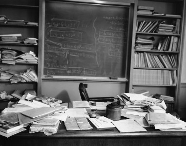 The office of Albert Einstein few hours after his death