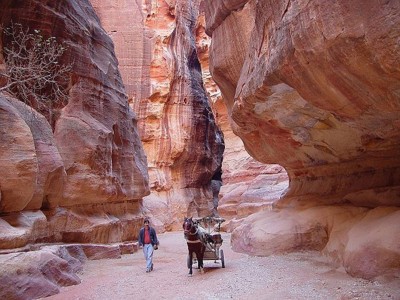 The Siq in Petra