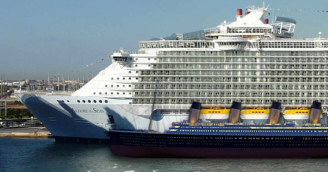28 Giant Ships Which Surpass Titanic For A Small Pleasure Boat-