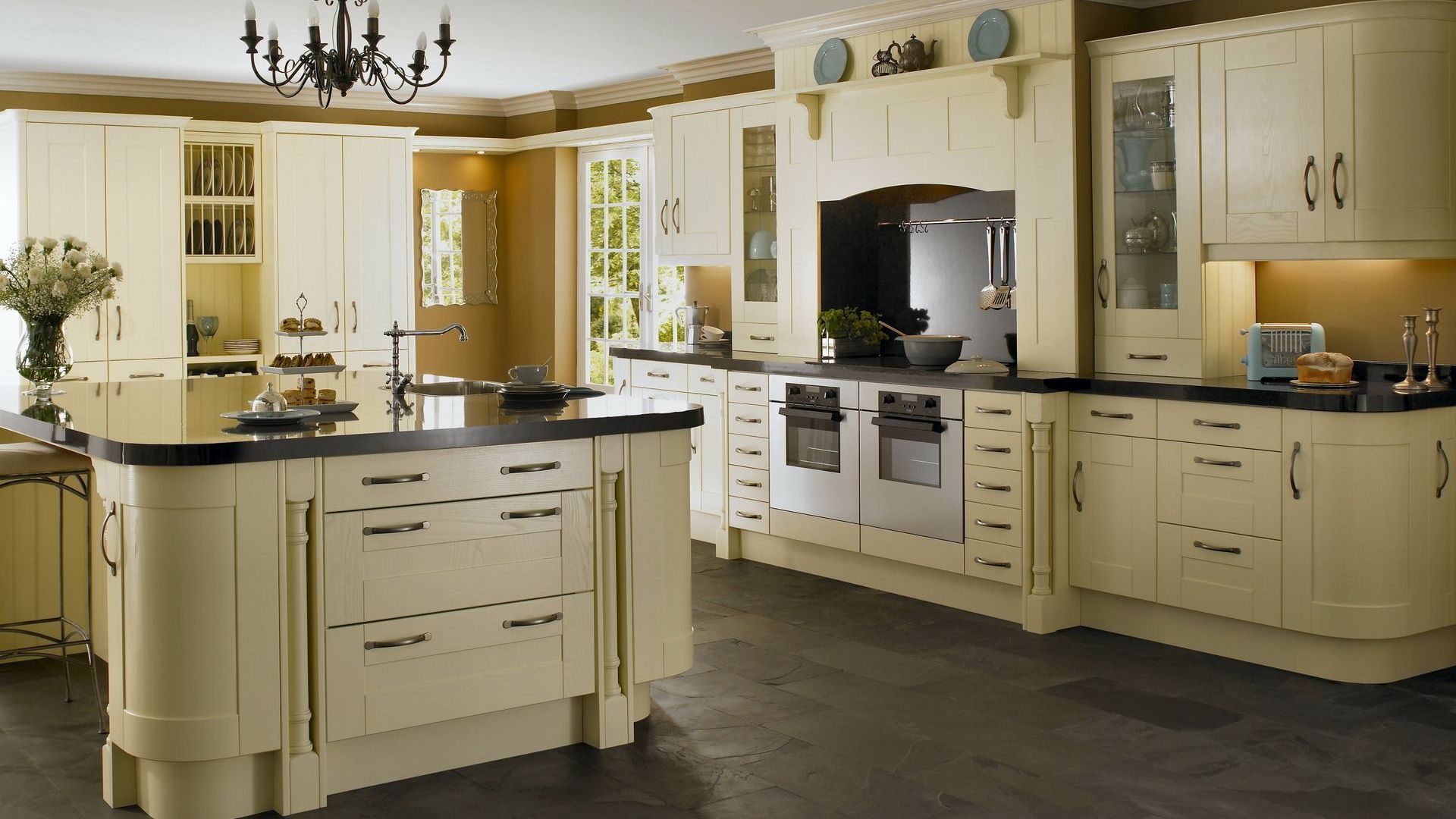 Modern Wood Style Kitchen Interior