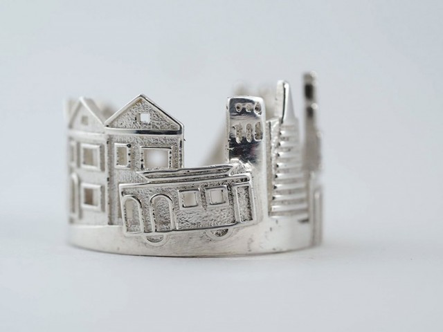 Rings made as the architectures of famous cities--36