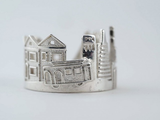 Rings made as the architectures of famous cities--37