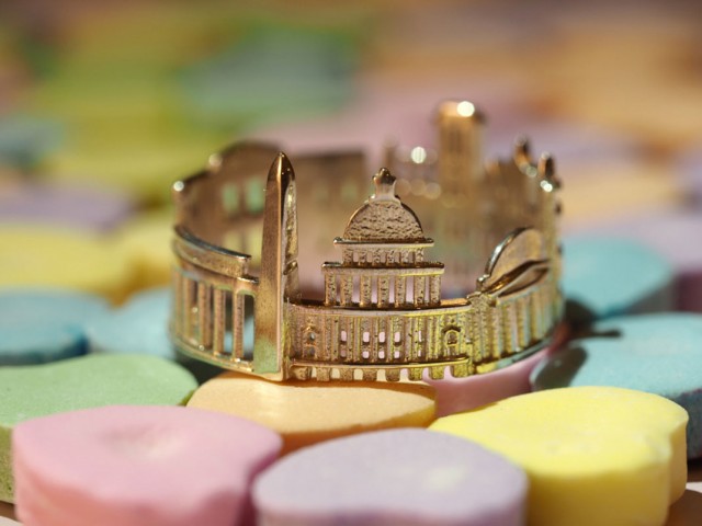 Rings made as the architectures of famous cities--4