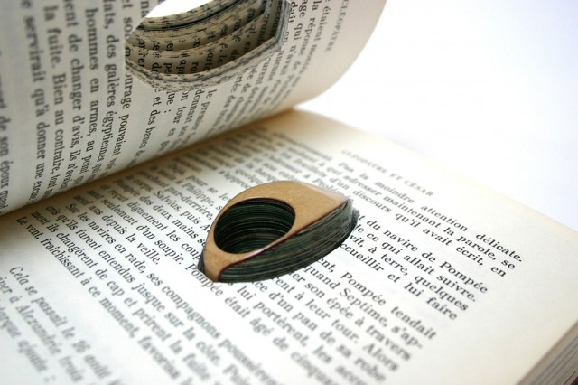 Jeremy Gives New Life To Old Book Pages Turning Them Into Delicate Jewelry--4