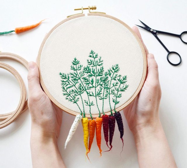 Artist Creates Amazing Embroideries Shaped As Vegetables-
