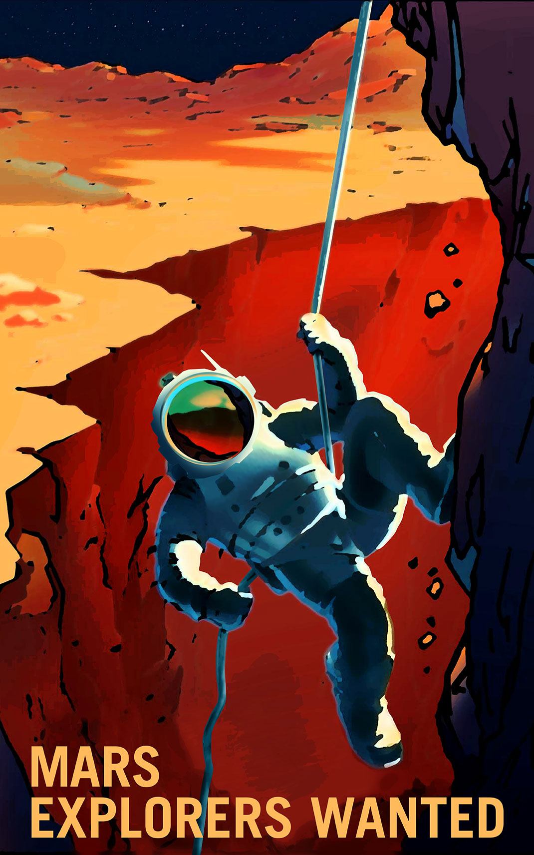 NASA Recruitment Posters Will Inspire You To Conquer Mars-