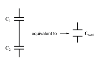 capacitors connected in series