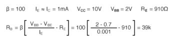 double the emitter resistor calculation