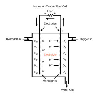 hydrogen oxygen fuel cell